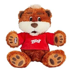 Zellers Mascot Zeddy Plush Retro Canadian 13” Teddy Bear